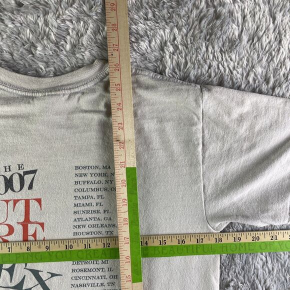 Justin Timberlake Shirt Mens Small Gray Orange 2007 Future Sex Love Show Tour - Picture 10 of 10